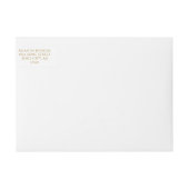 Moderne elegante Rücksendeadresse Gelb Rose (Vorderseite)