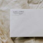 Moderne elegante Rücksendeadressen-Aufkleber