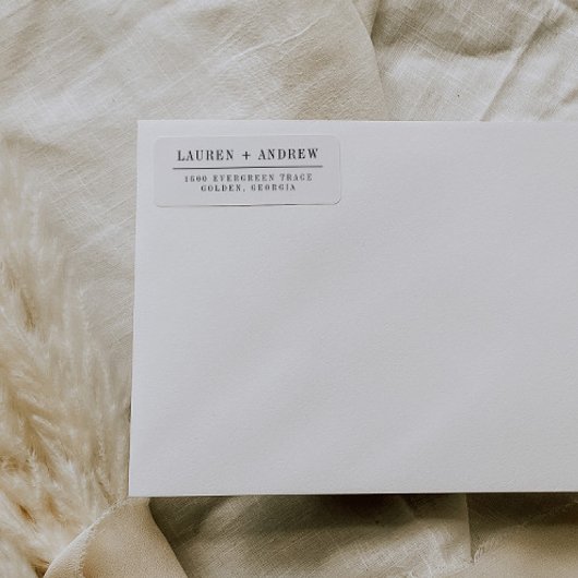 Moderne elegante Rücksendeadressen-Aufkleber