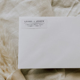 Moderne elegante Rücksendeadressen-Aufkleber