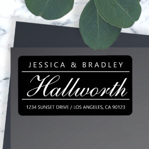 Moderne elegante Rücksendeadressen-Aufkleber Adressaufkleber