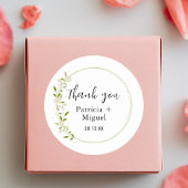 Moderne elegante rustikale Wildblume Hochzeit Viel Runder Aufkleber