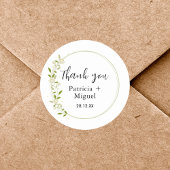 Moderne elegante rustikale Wildblume Hochzeit Viel Runder Aufkleber