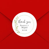 Moderne elegante rustikale Wildblume Hochzeit Viel Runder Aufkleber