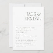 Moderne Elegante Sage Green | Editierbare Namen Ho Einladung (Vorderseite)