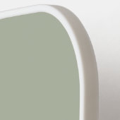 Moderne elegante Sage Green Monogram Pickleball Schläger (Linke Seite)