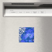 moderne, elegante Saphirblau-Weiß-Spitze Magnet (In Situ (Geschirrspüler))
