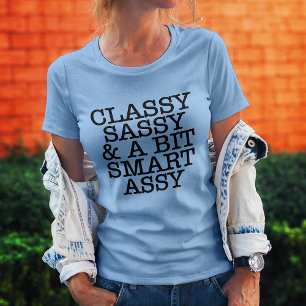 Moderne elegante, sassy, coole blaue T-Shirt