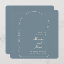 Moderne elegante Save the Date Hochzeitkarte