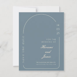 Moderne elegante Save the Date Hochzeitkarte Einladung