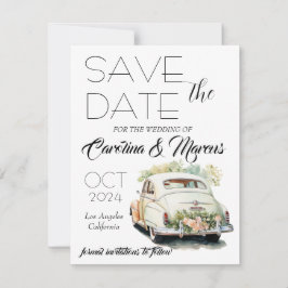 Moderne Elegante Save the Date Hochzeitseinladung Einladung