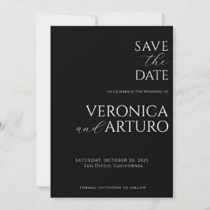 Moderne elegante Save-the-Date-Karte Save The Date