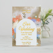 Moderne Elegante schicke Foil Einladung (Stehend vorne)