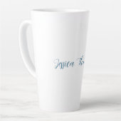 Moderne Elegante Schlicht Einfache Berufliche Beze Milchtasse (Linke Ecke)