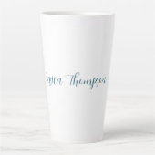 Moderne Elegante Schlicht Einfache Berufliche Beze Milchtasse (Vorderseite)