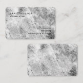 Moderne Elegante Schlichte Berufliche Gray Wall Visitenkarte (Vorne/Hinten)