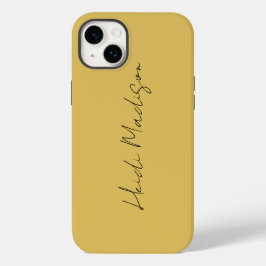 Moderne Elegante Schlichte, einfache Goldfarbenkal Case-Mate iPhone 14 Plus Hülle