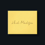 Moderne Elegante Schlichte, einfache Goldfarbenkal Leinwanddruck<br><div class="desc">Trendy Retro Stilvorlage für alle Anforderungen.</div>