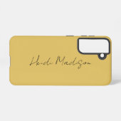 Moderne Elegante Schlichte, einfache Goldfarbenkal Samsung Galaxy Hülle (Rückseite (Horizontal))