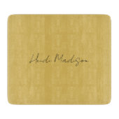 Moderne Elegante Schlichte, einfache Goldfarbenkal Schneidebrett (Vorderseite)