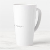 Moderne Elegante Schlichte Einfache Professionelle Milchtasse (Rechte Ecke)