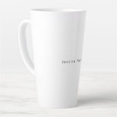 Moderne Elegante Schlichte Einfache Professionelle Milchtasse (Linke Ecke)