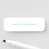 Moderne Elegante Schlichte Einfache Professionelle Namensschild (Beispiel)