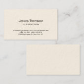 Moderne Elegante Schlichte, einfache Signatur Visitenkarte (Vorne/Hinten)