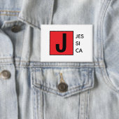 Moderne elegante schlichte professionelle Monogram Button (Insitu)