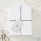 Moderne elegante schlichte professionelle Monogram Geschenkanhänger (Mit Garn)
