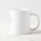 Moderne elegante schlichte professionelle Monogram Jumbo-Tasse (Rechts)