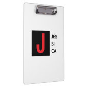 Moderne elegante schlichte professionelle Monogram Klemmbrett (Rechts)
