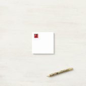 Moderne elegante schlichte professionelle Monogram Post-it Klebezettel (Auf Schreibtisch)
