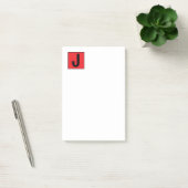 Moderne elegante schlichte professionelle Monogram Post-it Klebezettel (Büro)
