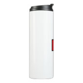 Moderne elegante schlichte professionelle Monogram Thermosbecher (Nach links gedreht)