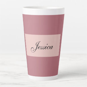 Moderne Elegante Schlichte Rose Gold Ihr Name Milchtasse