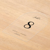 Moderne, elegante, schlichte, schwarze Drehbuchsch Acryleinladungen (Ablage )