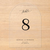 Moderne, elegante, schlichte, schwarze Drehbuchsch Acryleinladungen (Vorderseite)