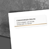 Moderne, elegante, schlichte, weiße Imitate Kupfer