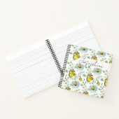 Moderne Elegante Schmetterlingswasserfarbe persona Notizblock (Innenseite)