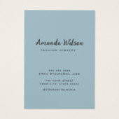 Moderne elegante Schmuckkollektion (Rückseite)