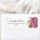 Moderne Elegante Schönheit Rosa Orchid & Pampas &  (Insitu)