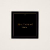 Moderne elegante Schwarz-Gold-Preismarke (Vorderseite)