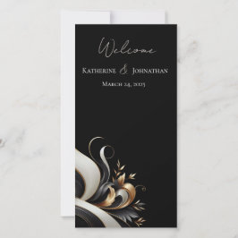 Moderne Elegante Schwarz und Gold