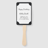 Moderne elegante Schwarz und Gold süß 16 Fächer (Vorderseite)