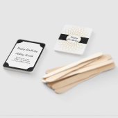 Moderne elegante Schwarz und Gold süß 16 Fächer (Non-assembled)