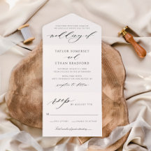 Moderne, elegante Schwarz-Weiß-Hochzeit