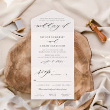 Moderne, elegante Schwarz-Weiß-Hochzeit