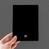 Moderne, elegante Schwarz-Weiß-Hochzeit Einladung