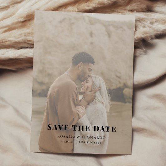 Moderne elegante Schwarz-Weiß-Hochzeit Einladung